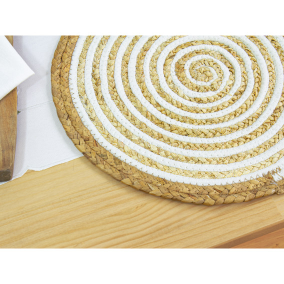 Prestieranie ratan žltá kruh 38cm