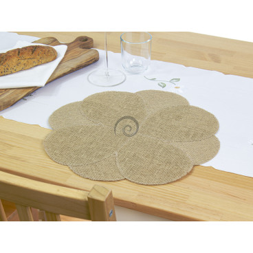 Prírodné prestieranie 8 38cm