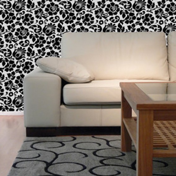 Samolepiaca fólia 200-3098 čierny barok 45cm 