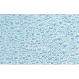 Samolepící transparentní fólie 10480 Vodní kapky modre 67,5cm