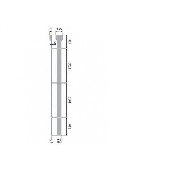 Polystyrénový pilaster PPL-03 195x3000mm