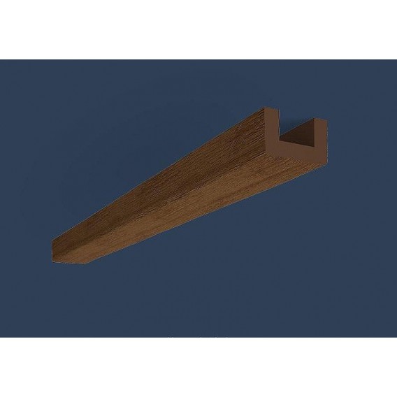 Rustikálny polyuretánový trám tmavý 4m(6x9cm)