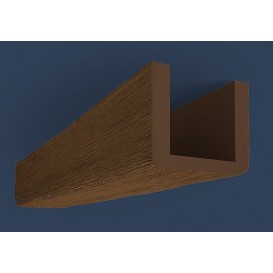 Rustikálny polyuretánový trám tmavý 3m(17x19cm)