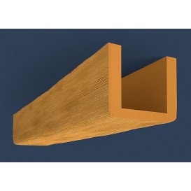 Rustikální polyuretanový trám světlý 4m (17x19cm)