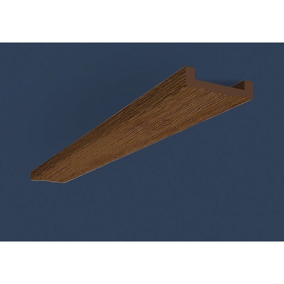 Rustikální polyuretanová deska tmavá 2,6m (13,5x2cm)