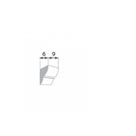 Rustikálna polyuretánová konzola tmavá 6x9cm