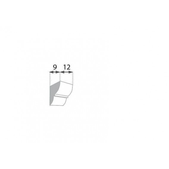 Rustikálna polyuretánová konzola tmavá 9x12cm