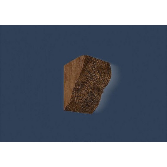 Rustikálna polyuretánová konzola tmavá 17x19cm