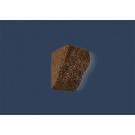 Rustikální polyuretanová konzola tmavá 17x19cm