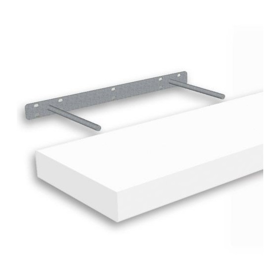 Samonosná police bílá 118,5x23,5cm