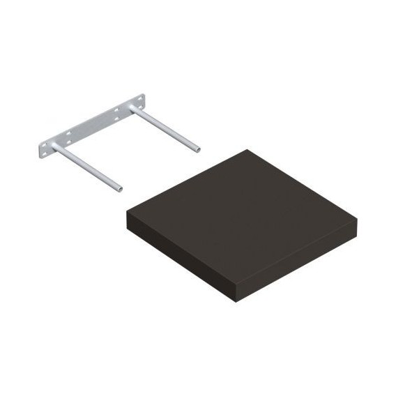 Samonosná polica šedá 23,5x23,5cm