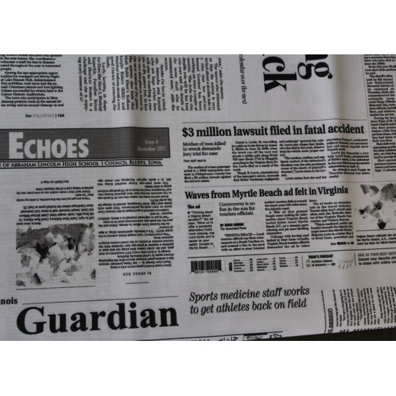 Obrus teflónový Noviny vzor 319