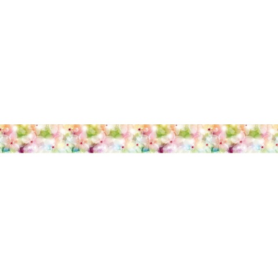 Samolepiaca bordúra Akvarelové kvety  BO0073 10,6cmx5m