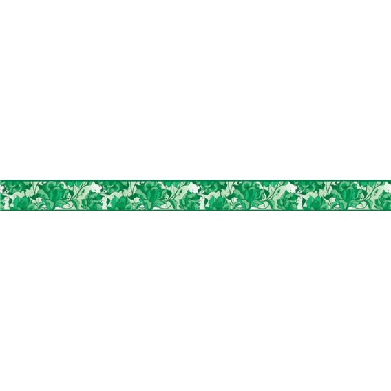 Samolepiaca bordúra Zelené kvety  BO5015 10,6cmx5m
