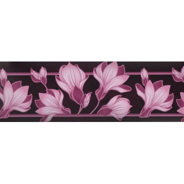 Samolepiaca bordúra Fialové kvety BO5016 10,6cmx5m