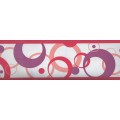 Samolepiaca bordúra Ružové kruhy BO5019 10,6cmx5m