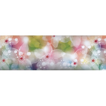 Samolepiaca bordúra Akvarelové kvety  BO0073 10,6cmx5m