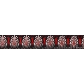 Samolepiaca bordúra Biele ornamenty BO0077 5,3cmx5m