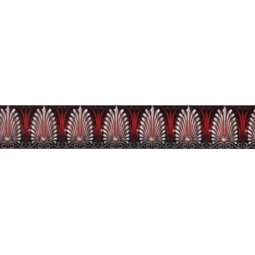 Samolepiaca bordúra Biele ornamenty BO0077 5,3cmx5m