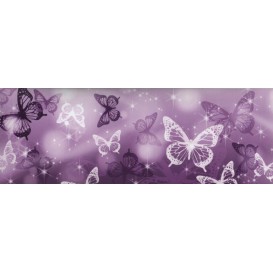 Samolepiaca bordúra Fialové motýle BO0067 10,6cmx5m