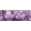 Samolepiaca bordúra Fialové motýle BO0067 10,6cmx5m