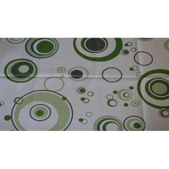 Obrus teflónový Zelené kruhy
