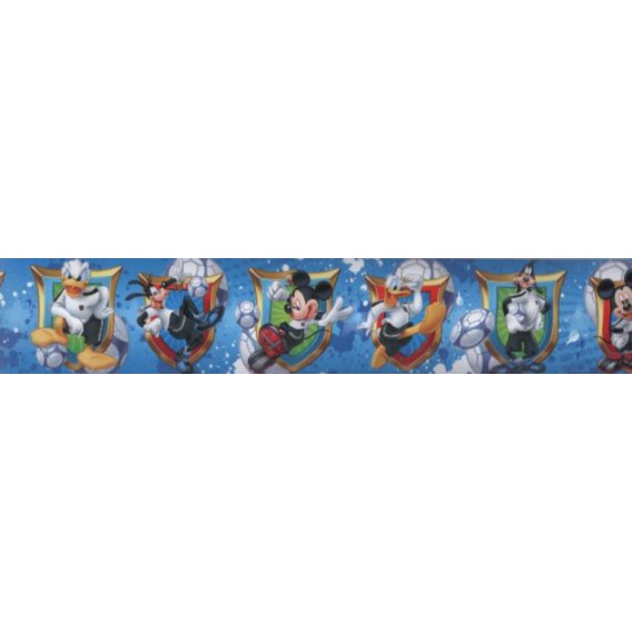 Samolepiaca bordúra Mickey Mouse modrá BO5041 5,3cmx5m
