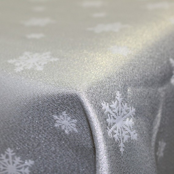 Vianočný obojstranný teflónový obrus Vločky