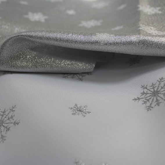 Vianočný obojstranný teflónový obrus Vločky