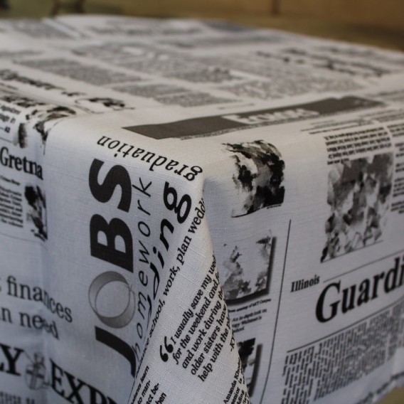 Obrus teflónový Noviny vzor 319