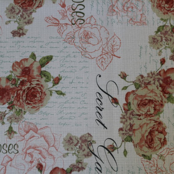 Obrus teflónový Vintage kvety 535