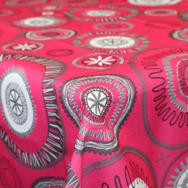 Obrus teflónový Magenta kruhy 511