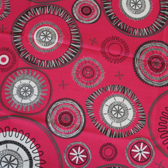 Obrus teflónový Magenta kruhy 511