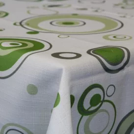 Obrus teflónový Zelené kruhy 274
