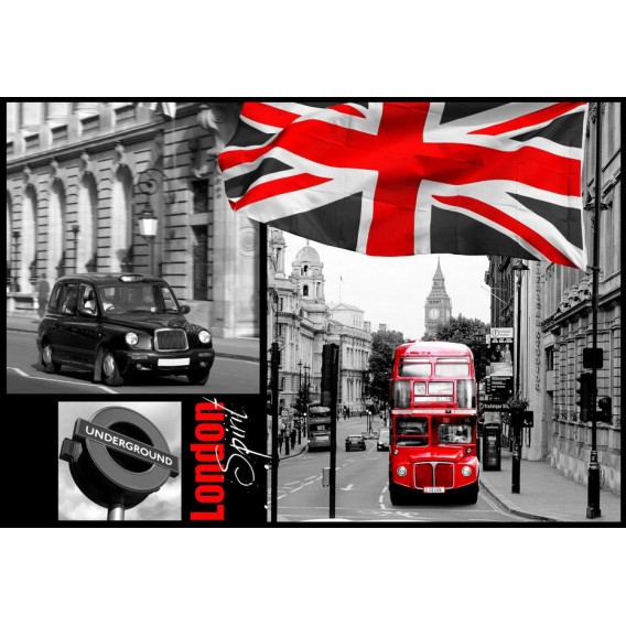 Fototapeta na stenu - FT0289 - Mozaika Londýna