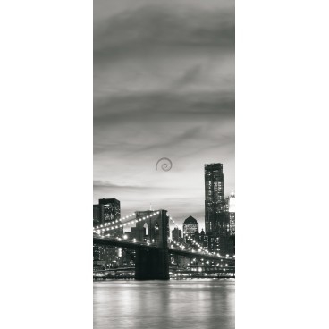 Dverová fototapeta - DV0042 - Čiernobiely New York