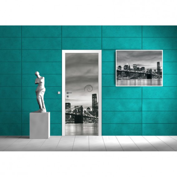 Dverová fototapeta - DV0042 - Čiernobiely New York
