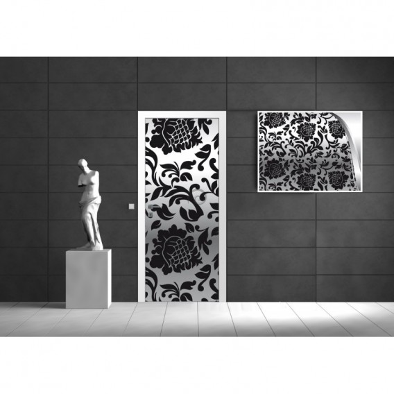 Dverová fototapeta - DV0159 - Strieborné ornamenty