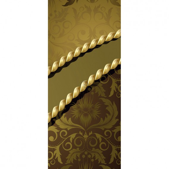 Dverová fototapeta - DV0004 - Zlaté ornamenty