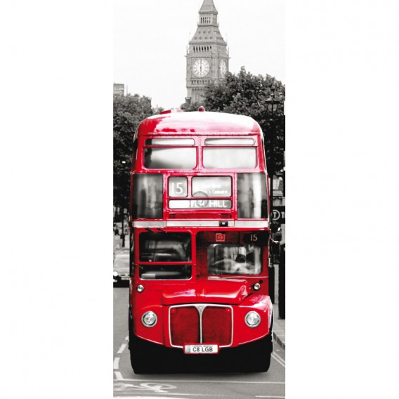 Dverová fototapeta - DV0009 - Mozaika Londýna