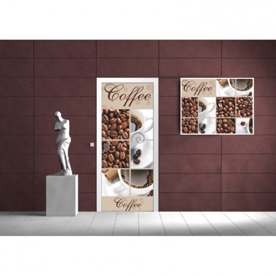 Dverová fototapeta - DV0017 - Káva