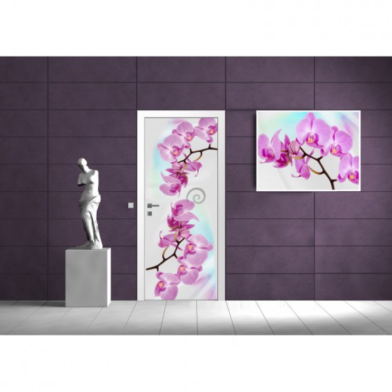 Dverová fototapeta - DV0047 - Ružové kvety