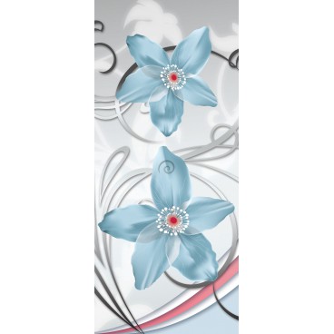Dverová fototapeta - DV0306 - Modrá orchidea