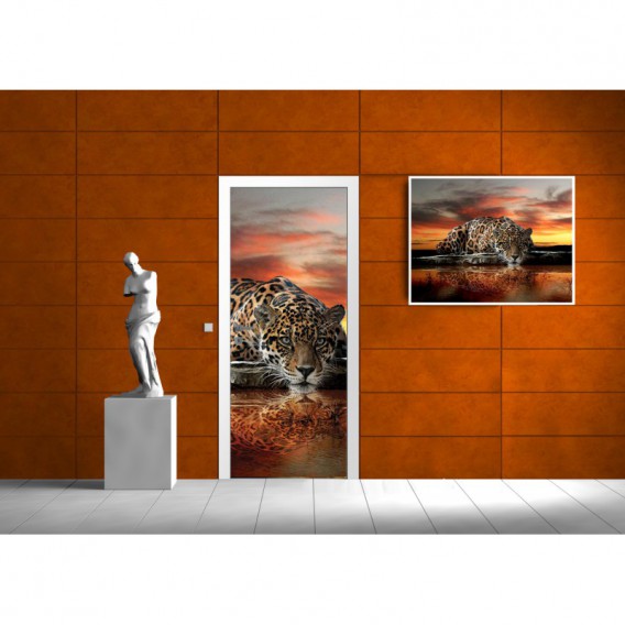 Dverová fototapeta - DV0038 - Jaguár