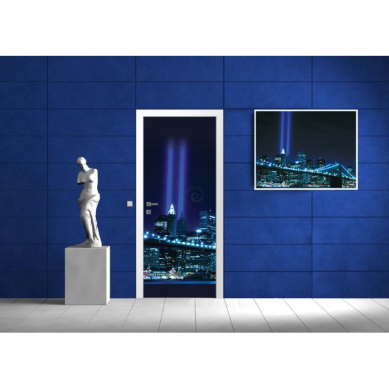 Dverová fototapeta - DV0052 - Modrý New York
