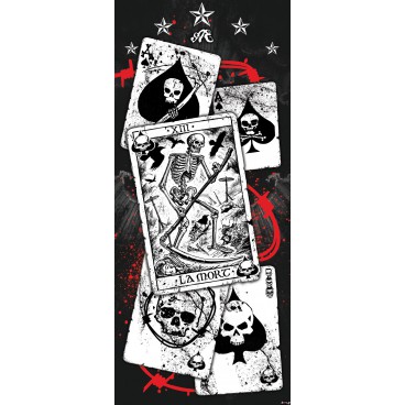 Dverová fototapeta - DV0324 - Kostra – karty