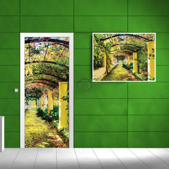 Dverová fototapeta - DV0054 - Záhrada