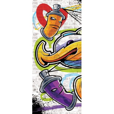 Dverová fototapeta - DV0330 - Graffiti - originálny štýl street