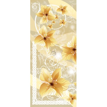 Dverová fototapeta - DV0332 - Žlté kvety