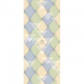 Dverová fototapeta - DV0375 - Klasické trojuholníky – modré